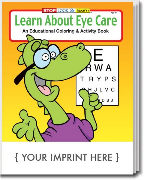 CS0345 Learn About Eye Care Coloring and Activity BOOK with Custom Imp
